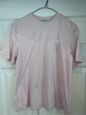 Burberry Women’s Pink Logo Crewneck T-Shirt